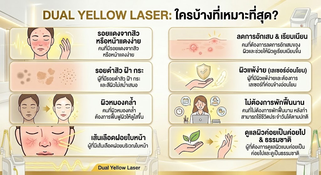 dual yellow laser เหมาะกับใคร