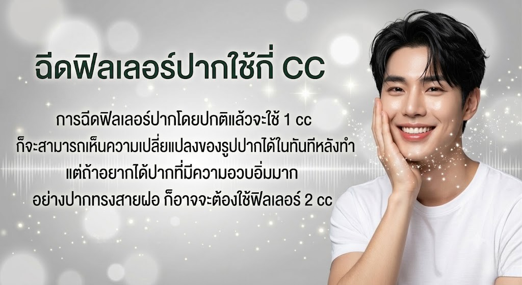ฉีดฟิลเลอร์ปากใช้กี่ CC