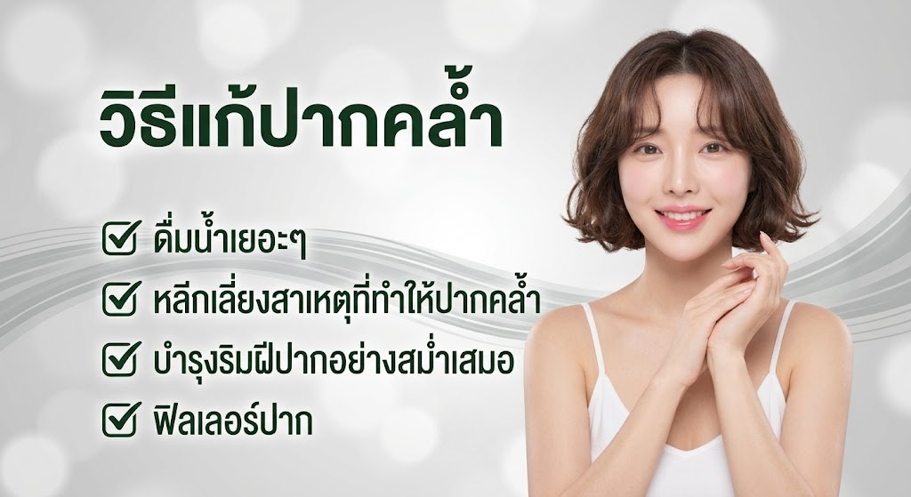 วิธีแก้ปากคล้ำ