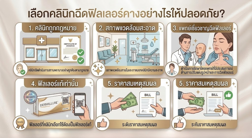เลือกคลินิกฉีดฟิลเลอร์คางอย่างไรให้ปลอดภัย