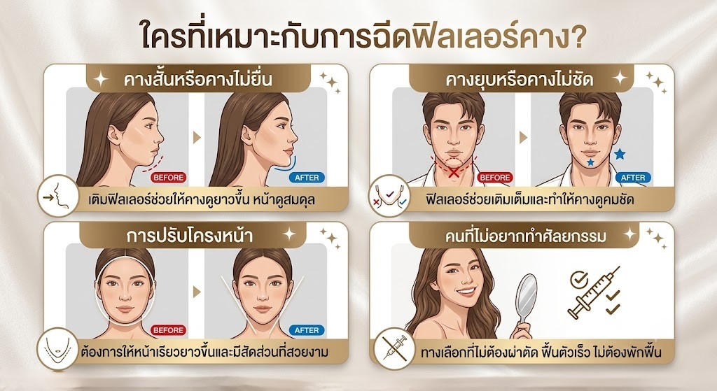 ใครที่เหมาะกับการฉีดฟิลเลอร์คาง
