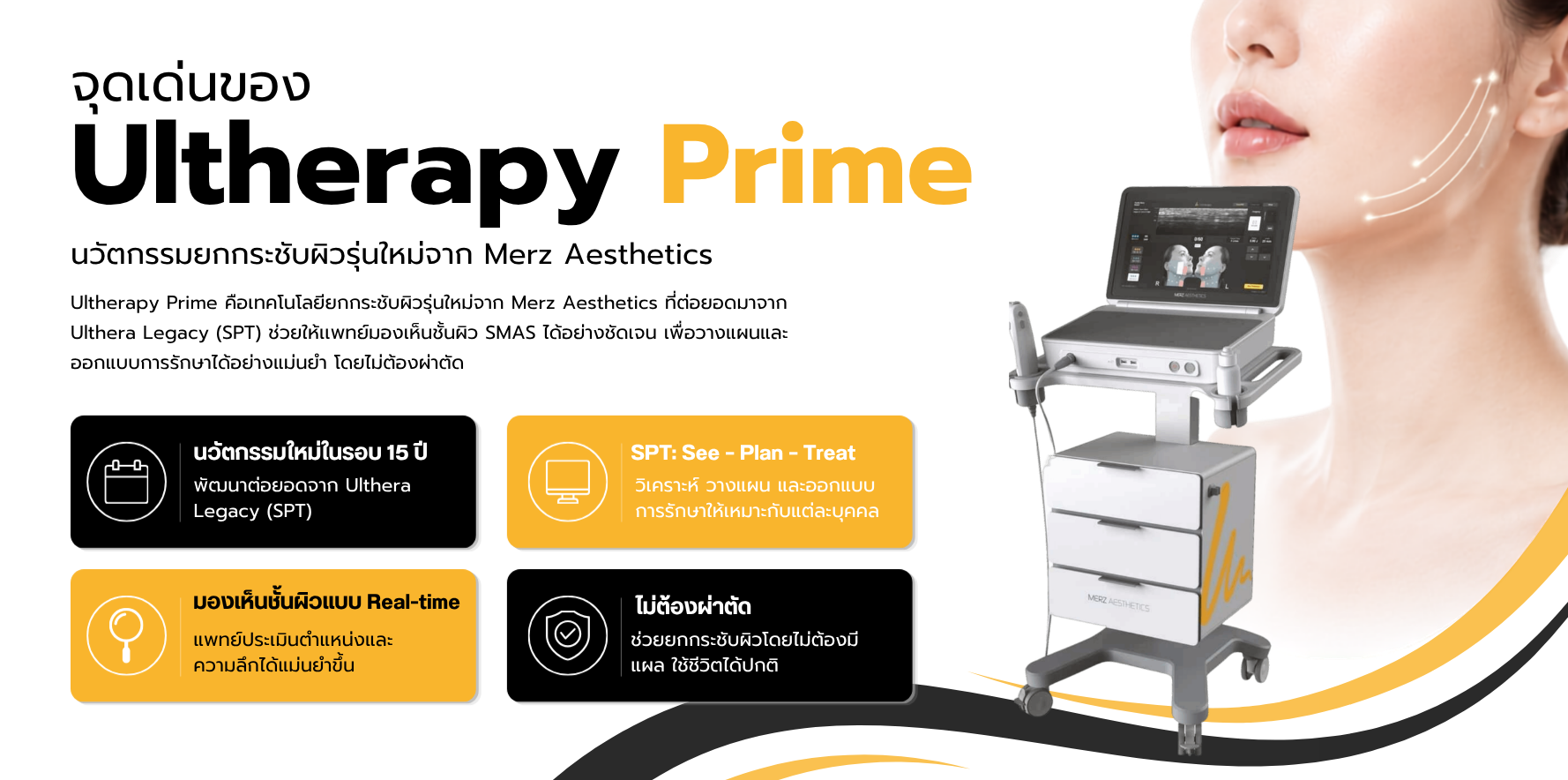 จุดเด่นของ Ultherapy Prime