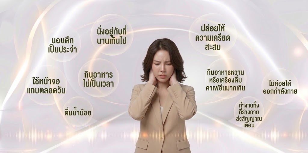 พฤติกรรมที่กำลังทำร้ายสุขภาพโดยไม่รู้ตัว