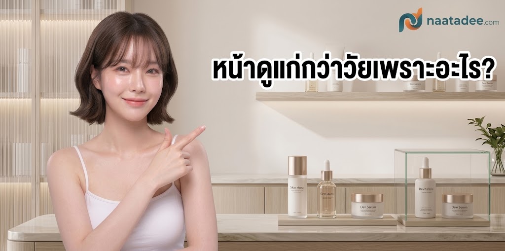 หน้าดูแก่กว่าวัยเพราะอะไร