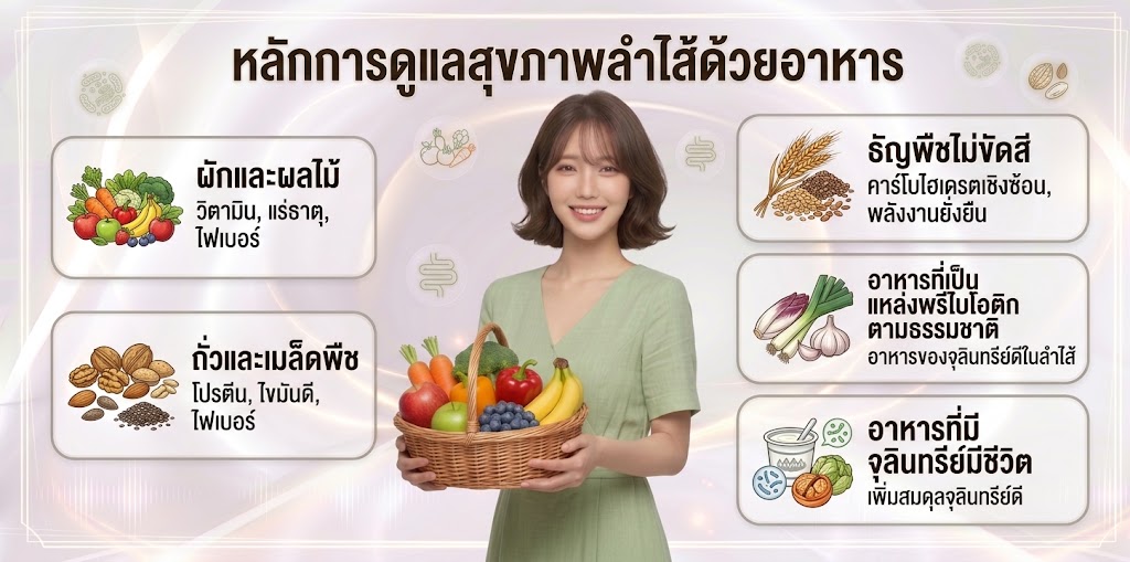 อาหารที่ช่วยดูแลลำไส้