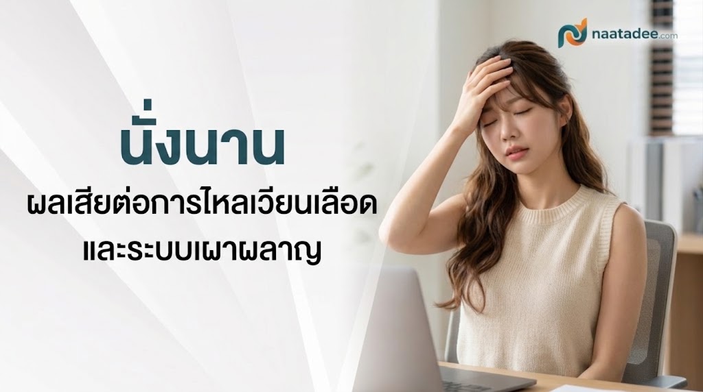 นั่งนาน ผลเสียต่อการไหลเวียนเลือดและระบบเผาผลาญ